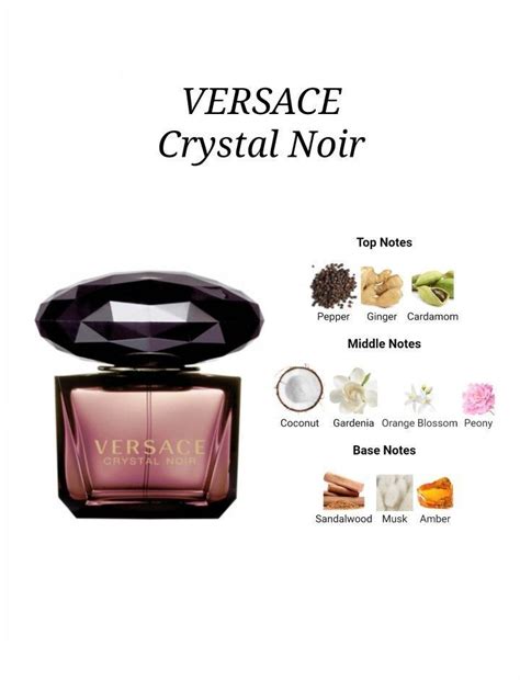 notes versace crystal noir|crystal noir perfume by Versace.